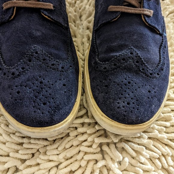 Cole Haan mens C13806 Joshua wingtip blue suede Oxford shoes main image 13